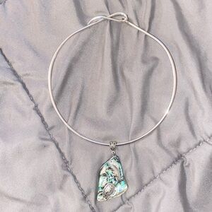 Silver ‘Tropic’ Bangle Necklace
